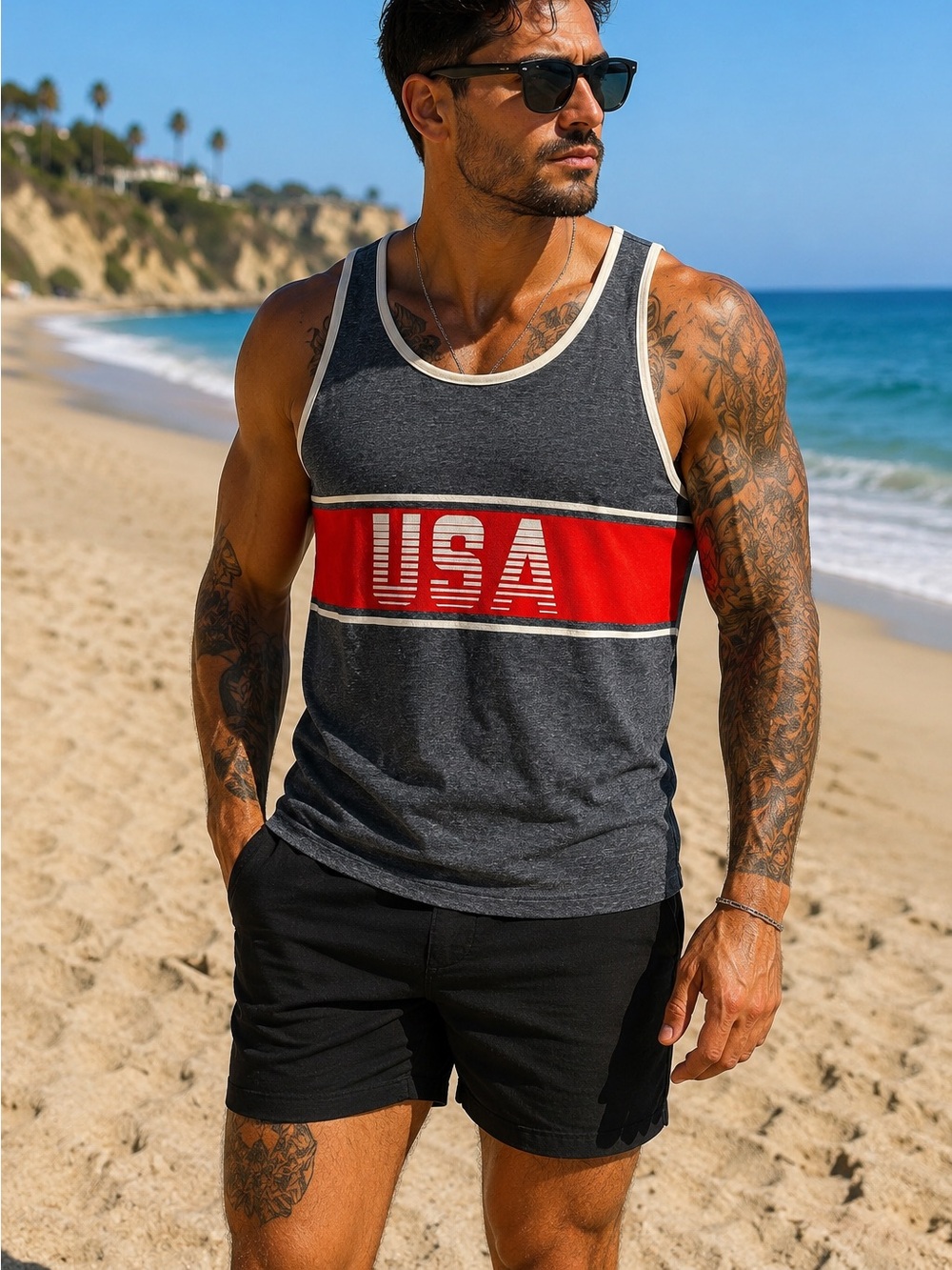 Chubbies USA Tank top nwt XXL